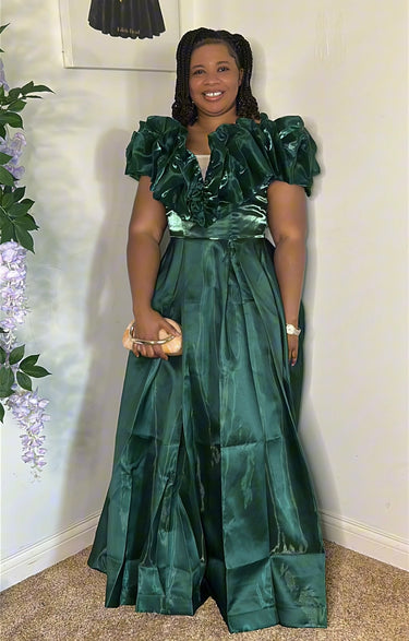 Funmi Ruffle Hand Gown
